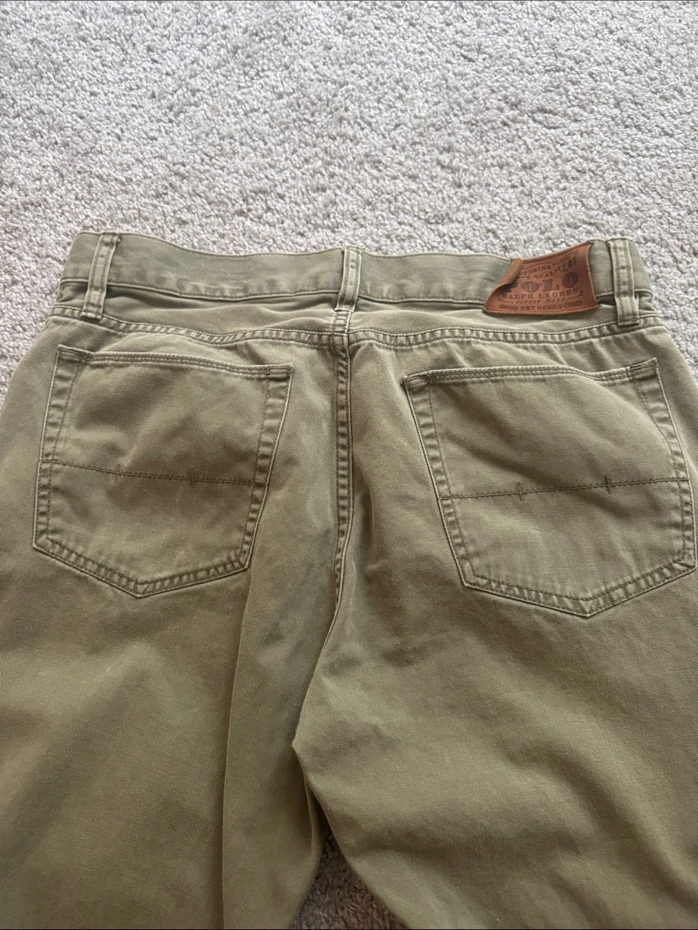 Polo by Ralph Lauren Men's Straight Jeans in Olive